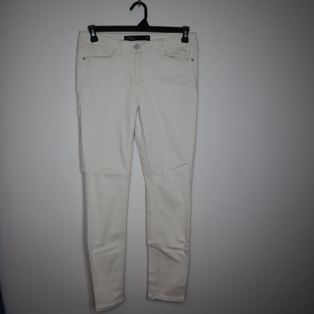 Next Jeans Couture Collection, Skinny fit, Size 12, Regular Length, Cream Color